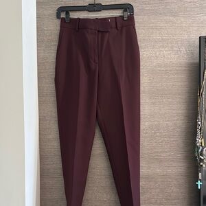 Burgundy Tailored Trousers